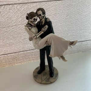 🎃 Skeleton Bride and Groom Cake Topper